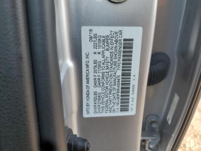 19UUB3F80KA004476 - 2019 ACURA TLX ADVANCE Gümüş foto 13