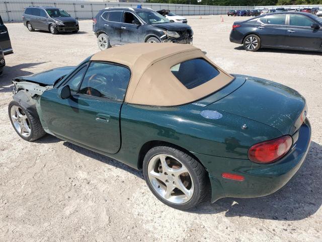 JM1NB353910215107 - 2001 MAZDA MX-5 MIATA BASE GREEN photo 2