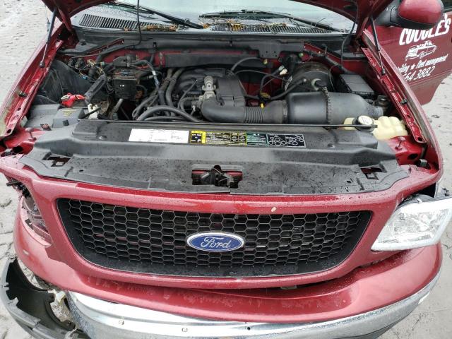 1FTRF18223NA17679 - 2003 FORD F150 MAROON photo 11