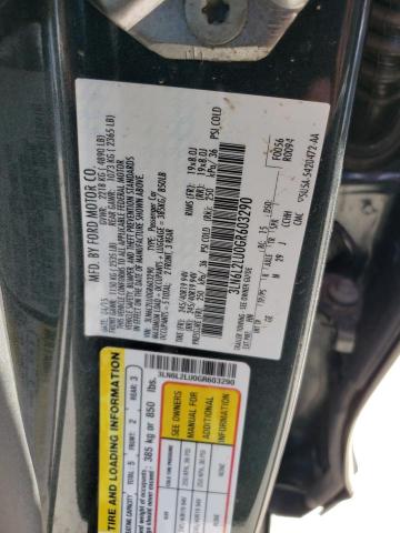 3LN6L2LU0GR603290 - 2016 LINCOLN MKZ HYBRID GRAY photo 12