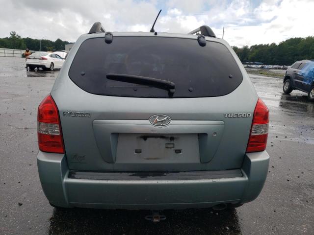 KM8JM12B08U756098 - 2008 HYUNDAI TUCSON GLS GREEN photo 6