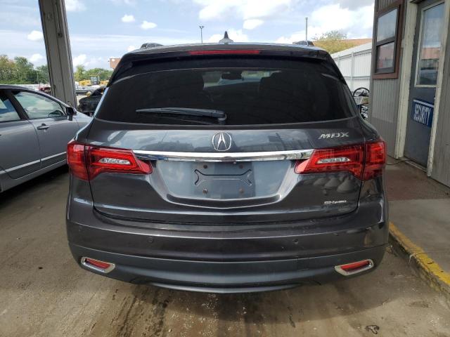 5FRYD4H8XEB012141 - 2014 ACURA MDX ADVANCE GRAY photo 6