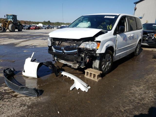 2C4RDGBG5GR318341 - 2016 DODGE GRAND CARA SE WHITE photo 2