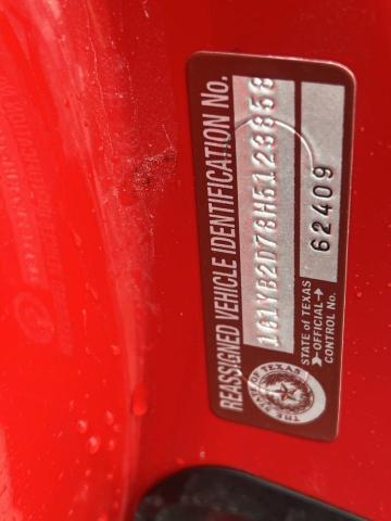 1G1YB2D78H5123858 - 2017 CHEVROLET CORVETTE STINGRAY 1LT RED photo 12