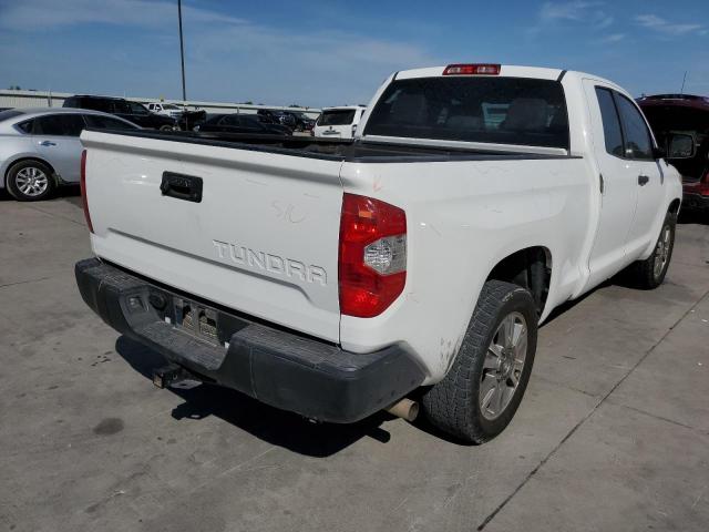 5TFRM5F15EX070746 - 2014 TOYOTA TUNDRA DOUBLE CAB SR/SR5 WHITE photo 4