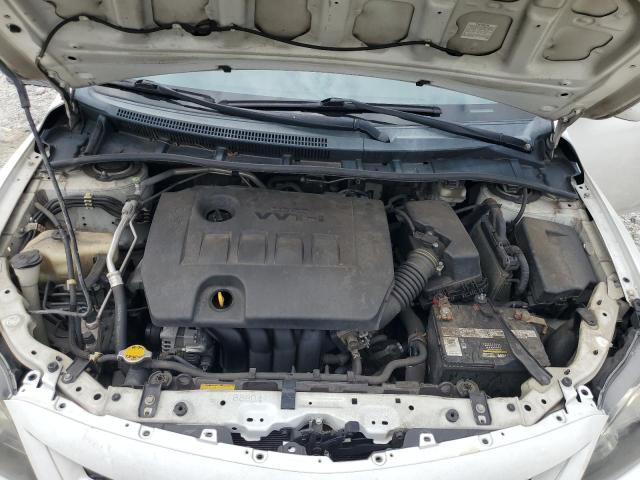 2T1BU4EE7CC799519 - 2012 TOYOTA COROLLA BASE WHITE photo 11