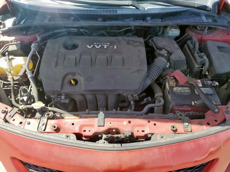 1NXBU4EE3AZ235605 - 2010 TOYOTA COROLLA BASE Կարմիր լուսանկար 11