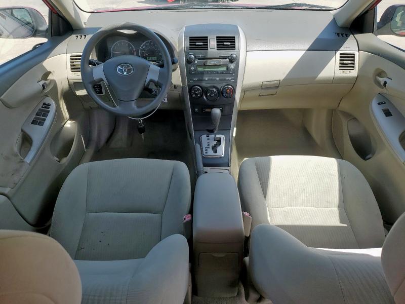 1NXBU4EE3AZ235605 - 2010 TOYOTA COROLLA BASE Կարմիր լուսանկար 8