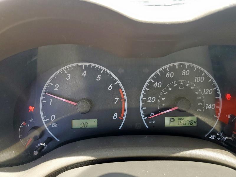 1NXBU4EE3AZ235605 - 2010 TOYOTA COROLLA BASE Կարմիր լուսանկար 9