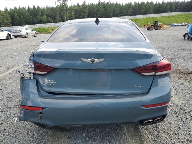 KMHGN4JB3JU233173 - 2018 GENESIS G80 SPORT BLUE photo 6