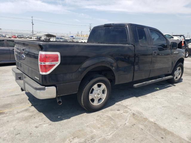 1FTEX1CM6BFA73993 - 2011 FORD F150 SUPER CAB BLACK photo 3