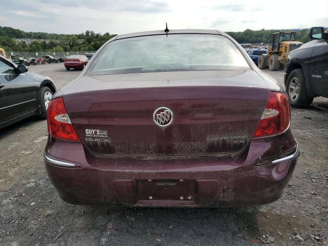 2G4WC582X71239487 - 2007 BUICK LACROSSE CX BURGUNDY photo 6