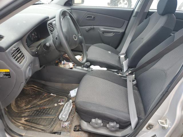KNADE123886297914 - 2008 KIA RIO BASE SILVER photo 7