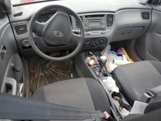 KNADE123886297914 - 2008 KIA RIO BASE SILVER photo 8