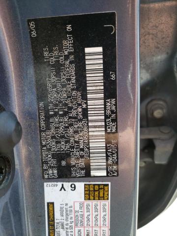 JTEDP21A950086931 - 2005 TOYOTA HIGHLANDER LIMITED BLUE photo 13