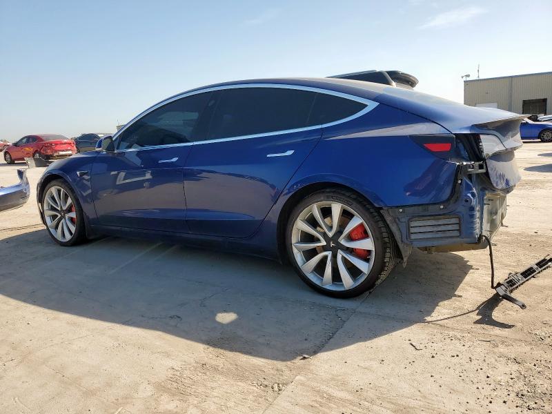 5YJ3E1EB5KF454991 - 2019 TESLA MODEL 3 BLUE photo 2