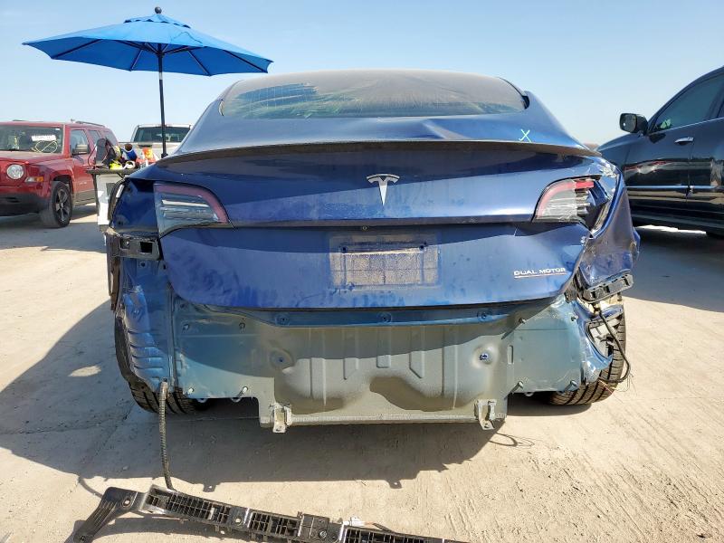 5YJ3E1EB5KF454991 - 2019 TESLA MODEL 3 BLUE photo 6