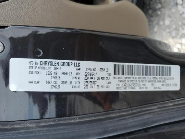 2C4RC1BG2FR577724 - 2015 CHRYSLER TOWN & COU TOURING BLACK photo 13