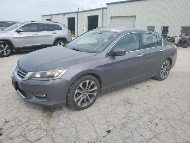 1HGCR2F54FA164308 - 2015 HONDA ACCORD SPORT GRAY photo 1