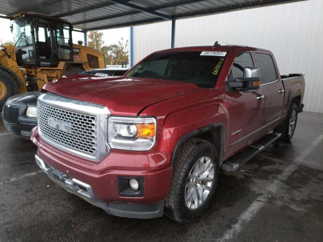 3GTP1VEC9FG339310 - 2015 GMC SIERRA C1500 SLT BURGUNDY photo 2