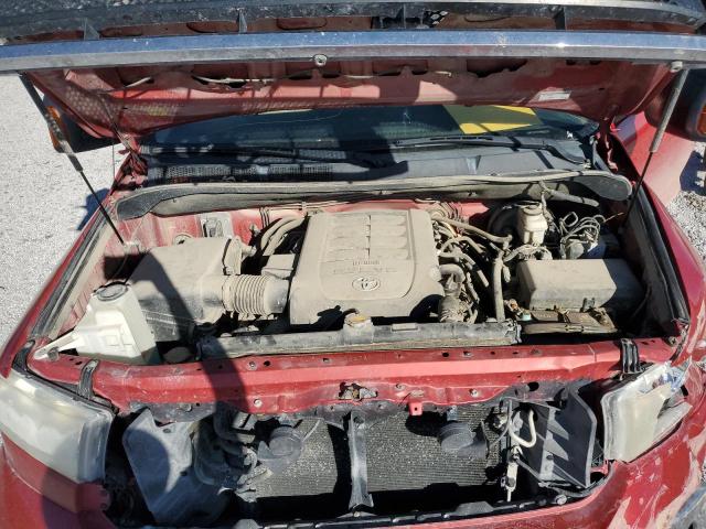 5TFCY5F19CX012985 - 2012 TOYOTA TUNDRA DOUBLE CAB SR5 RED photo 11