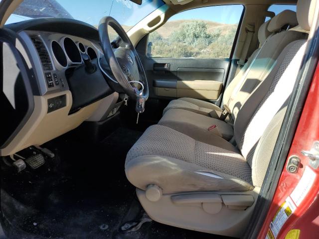 5TFCY5F19CX012985 - 2012 TOYOTA TUNDRA DOUBLE CAB SR5 RED photo 7