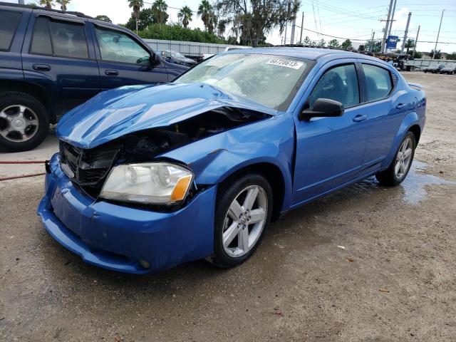 1B3LC56R38N218313 - 2008 DODGE AVENGER SXT BLUE photo 1