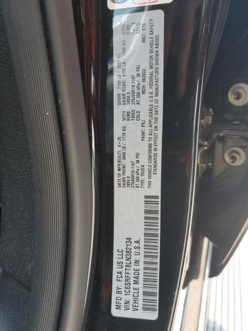 1C6SRFFT8LN382134 - 2020 RAM 1500 BIG HORN/LONE STAR BLACK photo 12