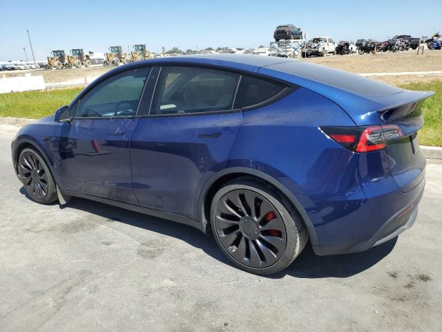 5YJYGDEF1MF073050 - 2021 TESLA MODEL Y Niebieski zdjęcie 2