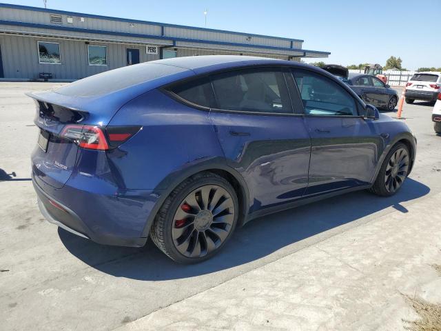 5YJYGDEF1MF073050 - 2021 TESLA MODEL Y Niebieski zdjęcie 3