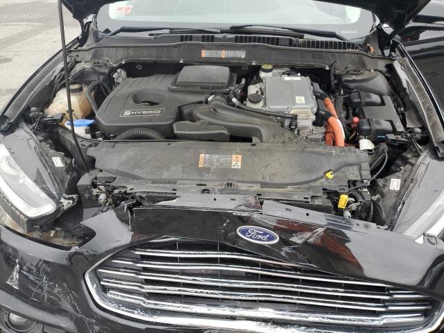 3FA6P0LU6ER310509 - 2014 FORD FUSION SE HYBRID BLACK photo 11