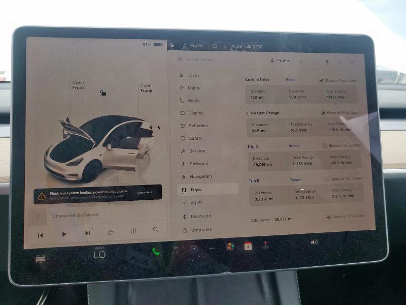 7SAYGDEE0PA116370 - 2023 TESLA MODEL Y Ağ foto 9