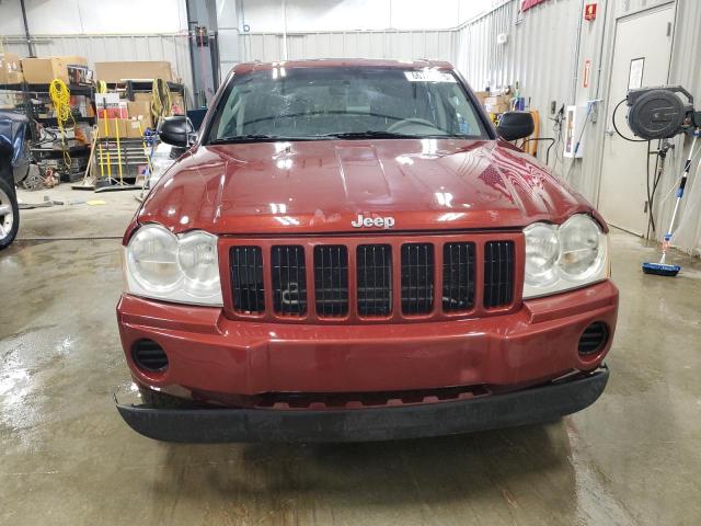 1J8GR48K77C606995 - 2007 JEEP GRAND CHEROKEE LAREDO BURGUNDY photo 5
