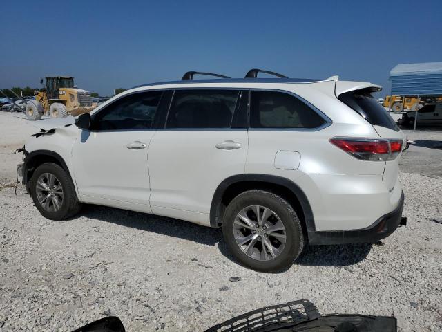 5TDKKRFH8FS063289 - 2015 TOYOTA HIGHLANDER XLE WHITE photo 2