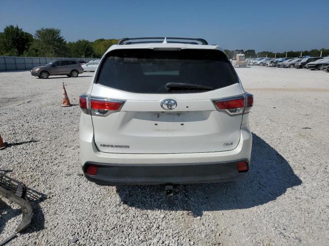 5TDKKRFH8FS063289 - 2015 TOYOTA HIGHLANDER XLE WHITE photo 6