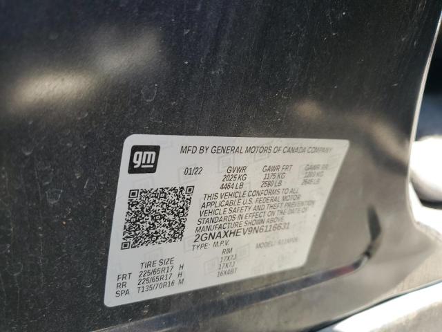 2GNAXHEV9N6116631 - 2022 CHEVROLET EQUINOX LS 灰色 照片 13