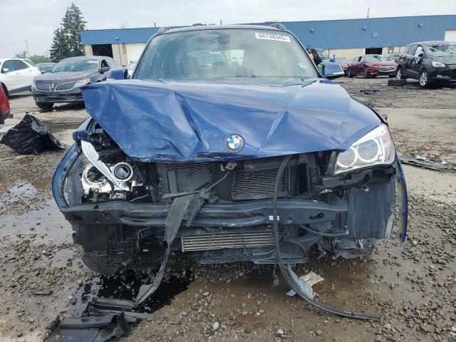 WBAVM5C58FVV94635 - 2015 BMW X1 XDRIVE35I BLUE photo 5
