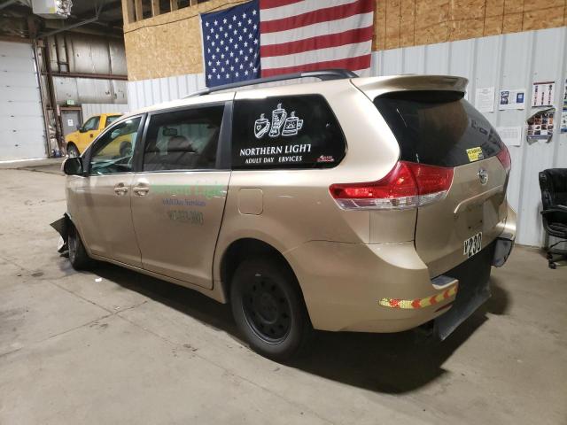 5TDKK3DC5BS126878 - 2011 TOYOTA SIENNA LE 金色 照片 2