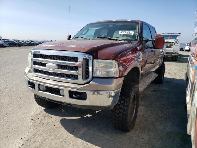 1FTWW31PX5EC96676 - 2005 FORD F350 SRW SUPER DUTY BURGUNDY photo 1