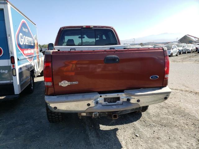 1FTWW31PX5EC96676 - 2005 FORD F350 SRW SUPER DUTY BURGUNDY photo 6