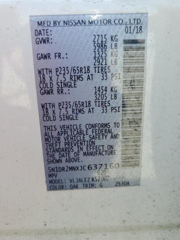 5N1DR2MNXJC637160 - 2018 NISSAN PATHFINDER S Білий фото 13