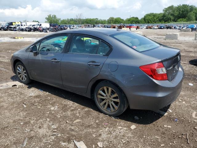 2HGFB2F96CH511431 - 2012 HONDA CIVIC EXL GRAY photo 2