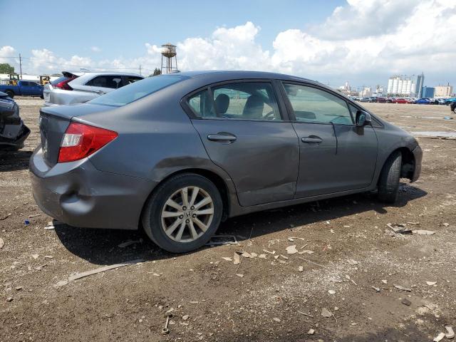 2HGFB2F96CH511431 - 2012 HONDA CIVIC EXL GRAY photo 3