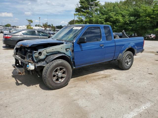 1N6ED26YX1C388953 - 2001 NISSAN FRONTIER KING CAB XE BLUE photo 1