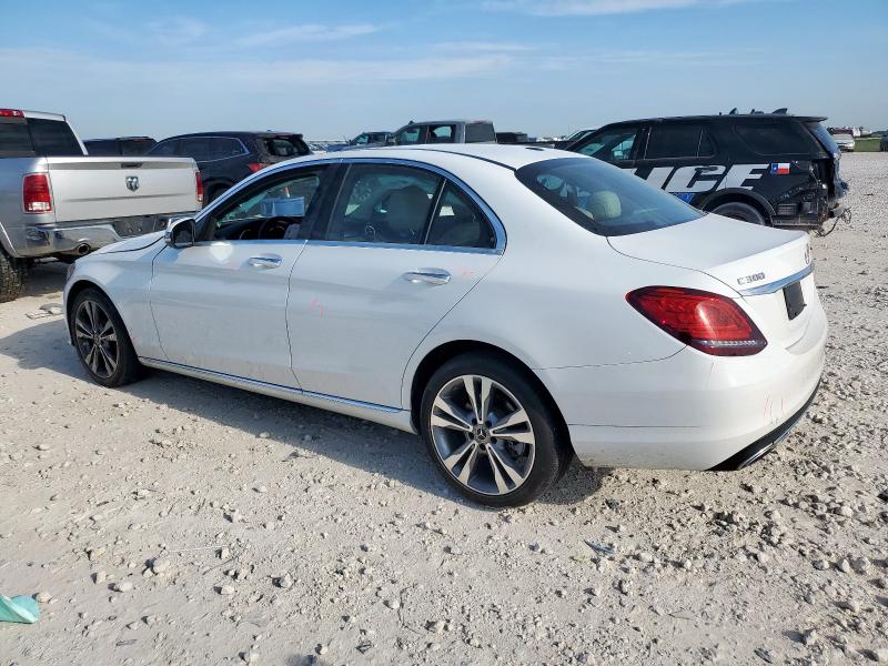 55SWF8EB7KU291116 - 2019 MERCEDES-BENZ C 300 4MATIC WHITE photo 2
