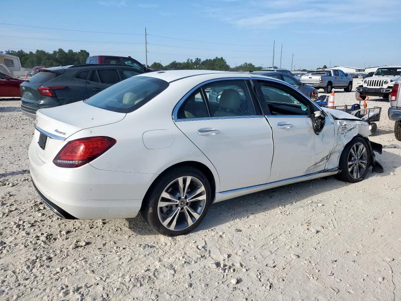 55SWF8EB7KU291116 - 2019 MERCEDES-BENZ C 300 4MATIC WHITE photo 3