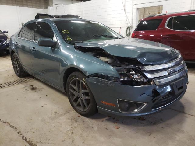 3FAHP0JA4BR222121 - 2011 FORD FUSION SEL BLUE photo 1