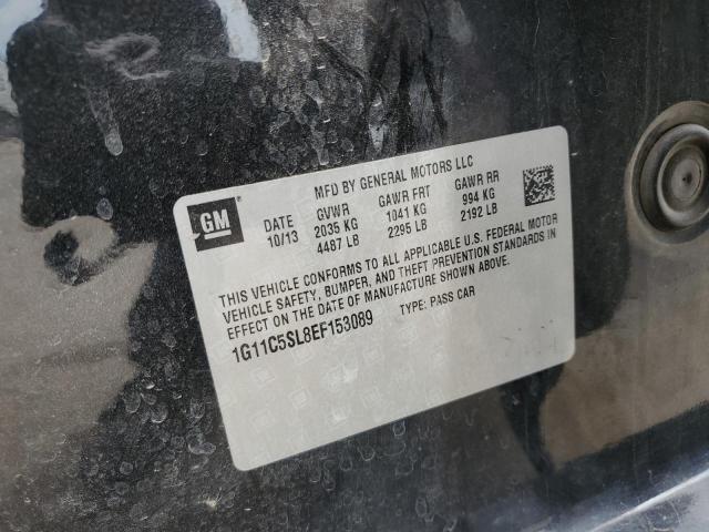 1G11C5SL8EF153089 - 2014 CHEVROLET MALIBU 1LT Qara foto 12