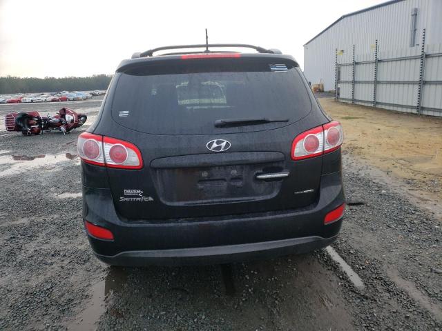 5XYZKDAG0CG157224 - 2012 HYUNDAI SANTA FE LIMITED BLACK photo 6