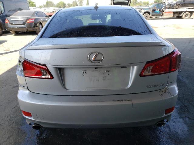 JTHBE5C21B5027488 - 2011 LEXUS IS 350 SILVER photo 6